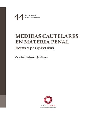 cover image of Medidas cautelares en materia penal